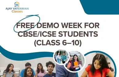 Free Demo Week for CBSE/ICSE Students (Class 6–10)