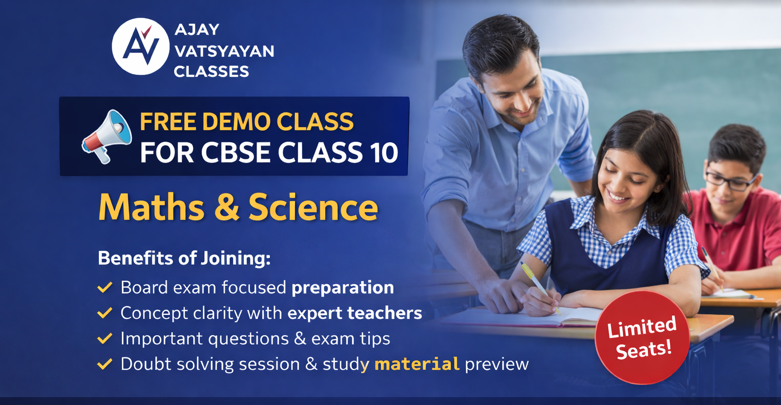 Free Demo Class for CBSE Class 10 (Maths & Science)