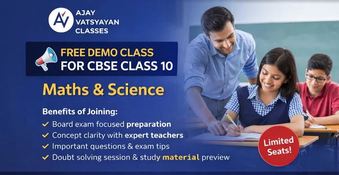 Free Demo Class for CBSE Class 10 (Maths & Science) in Gurgaon