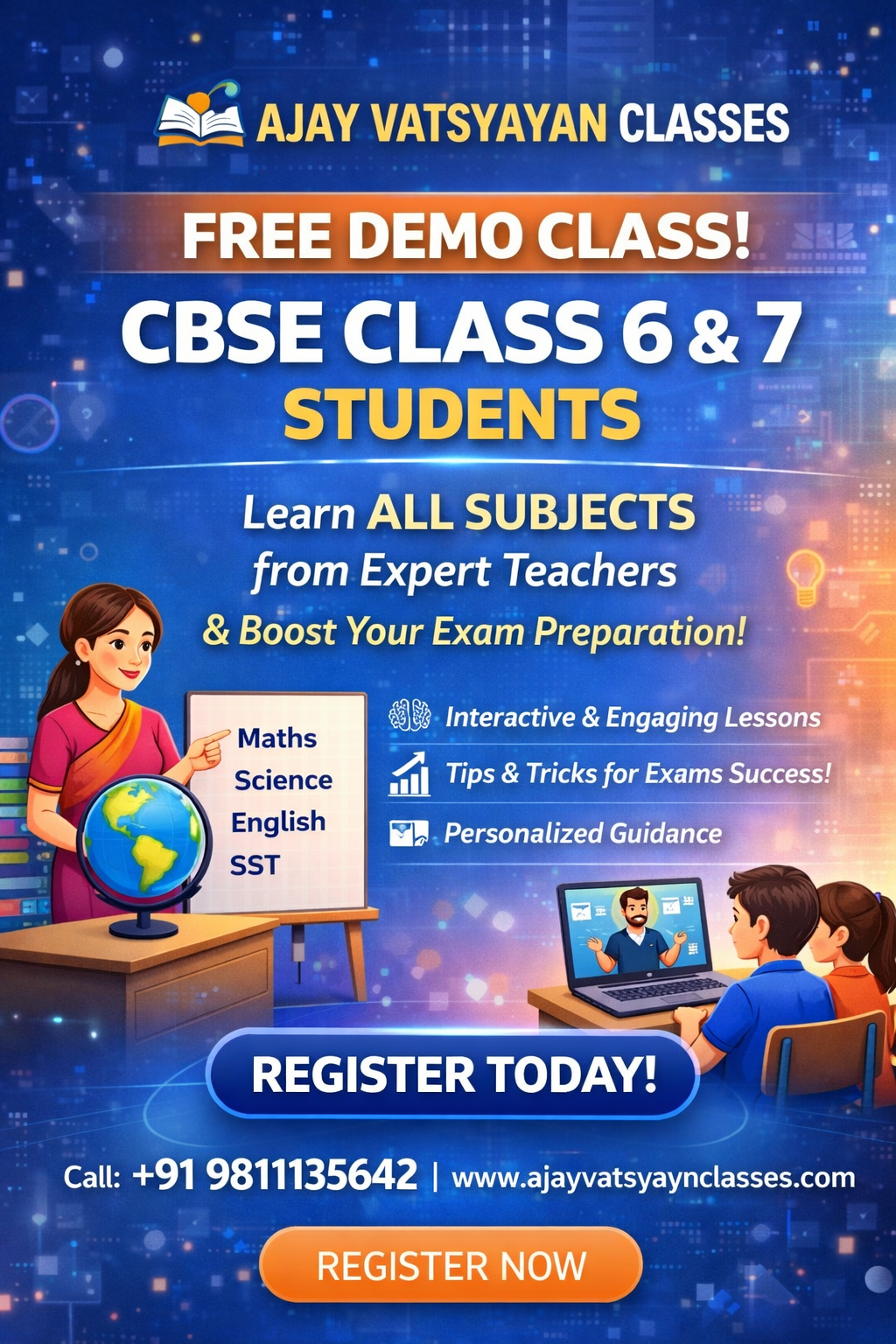 Free Demo Class for CBSE Class 6 & 7 All Subject